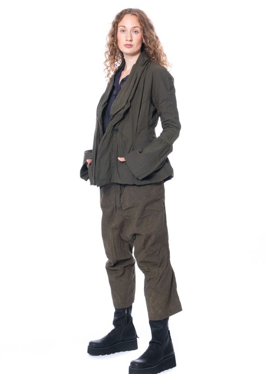 RUNDHOLZ DIP Rundholz Dip, Figurbetonte Jacke Aus Baumwollstretch Mit Voluminosen Manschetten 2232391105 Online