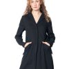 ANNETTE GÖRTZ Annette Gortz, Leichter Long-Blazer Alam Aus Strukturierter Leinenmischung Black New