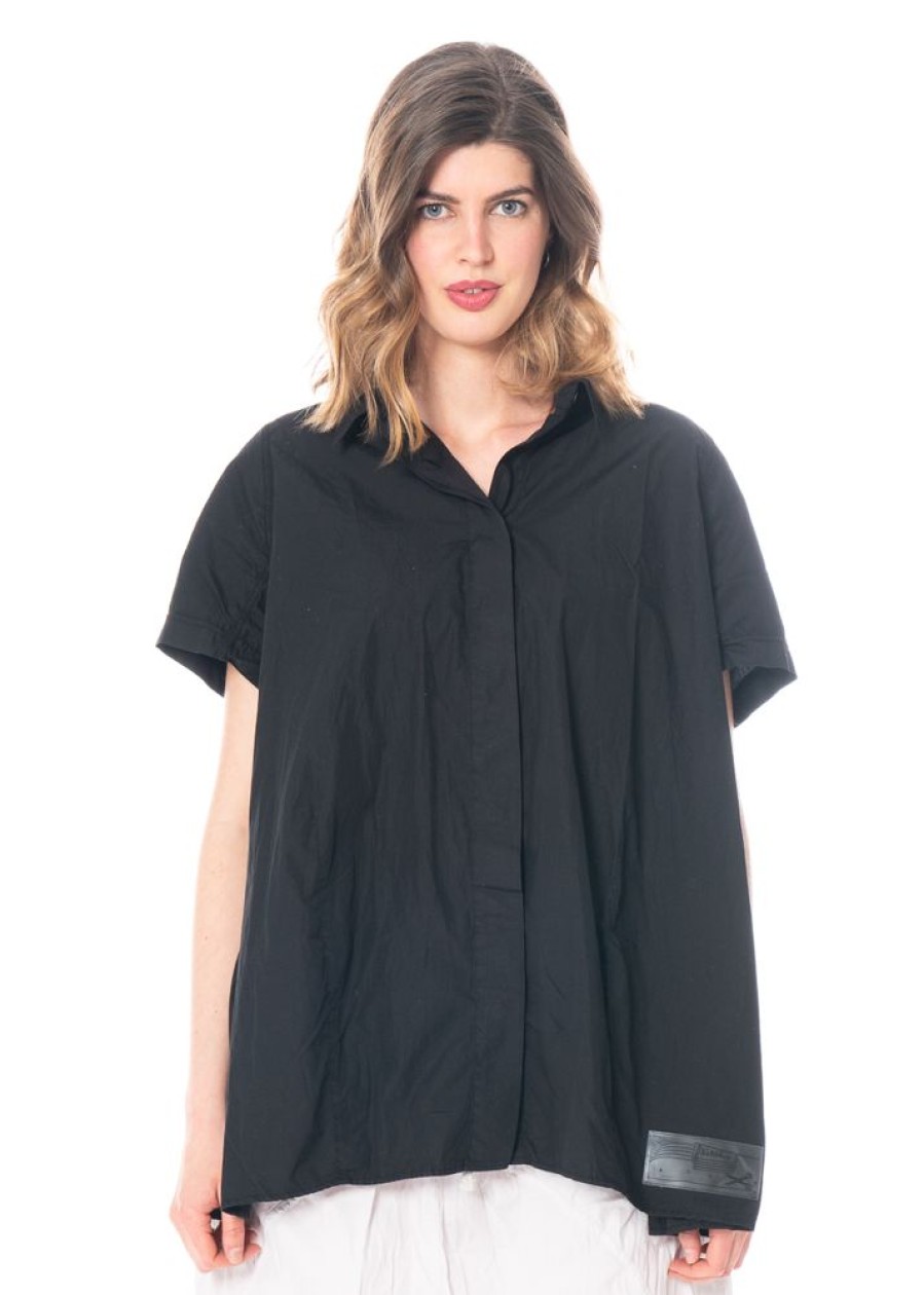 NOBANANAS Rundholz Black Label, Weite Bluse Aus Popeline 1223350414 Online