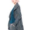 RUNDHOLZ BLACK LABEL Rundholz Black Label, Lange Jacke Mit Schoschen Im Karomuster 2233391104 Ink Check Online