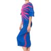 PLEATS PLEASE ISSEY MIYAKE Pleats Please Issey Miyake, Kleid Im Kimono-Look Ice Desert Best