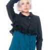 RUNDHOLZ BLACK LABEL Rundholz Label, Kurze Jacke Mit Schoschen Aus Wollmix 2233881102 Black Hot