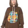 JOSHUAS Joshuas, Kapuzenpulli Mit Smiley Im Pixeldesign Braun Best