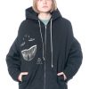 DRKSHDW by Rick Owens Drkshdw By Rick Owens, Gefutterte Jacke Aus Baumwollgemisch Mit Reisverschluss Und Aufdruck Online