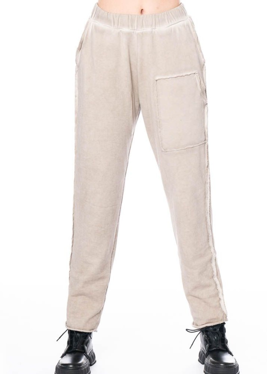 KEDZIOREK Kedziorek, Warme, Kuschelige Hose Mit Offenen Saumkanten 4748 Beige Online