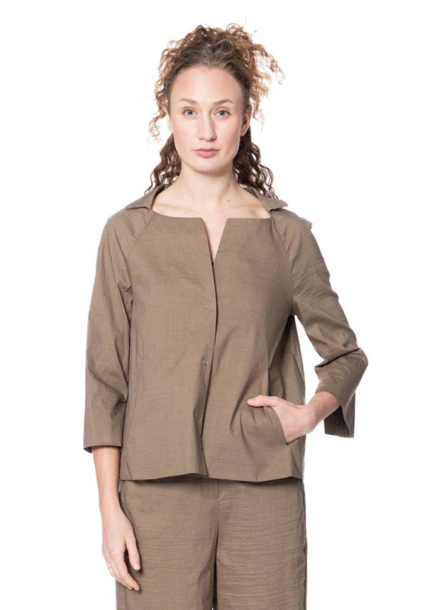 ANNETTE GÖRTZ Annette Gortz, Leichte Sommerjacke Ala Aus Leinenmischgewebe 04/Khaki Best