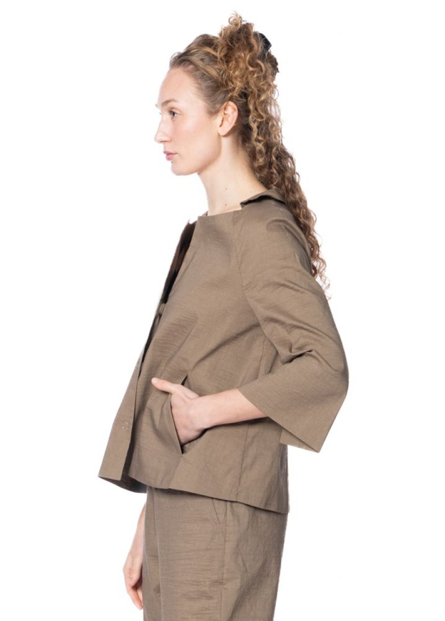 ANNETTE GÖRTZ Annette Gortz, Leichte Sommerjacke Ala Aus Leinenmischgewebe 04/Khaki Best