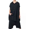 PLUSLAVIE Pluslavie Plu, Detailverliebte Bluse Reverse Black New