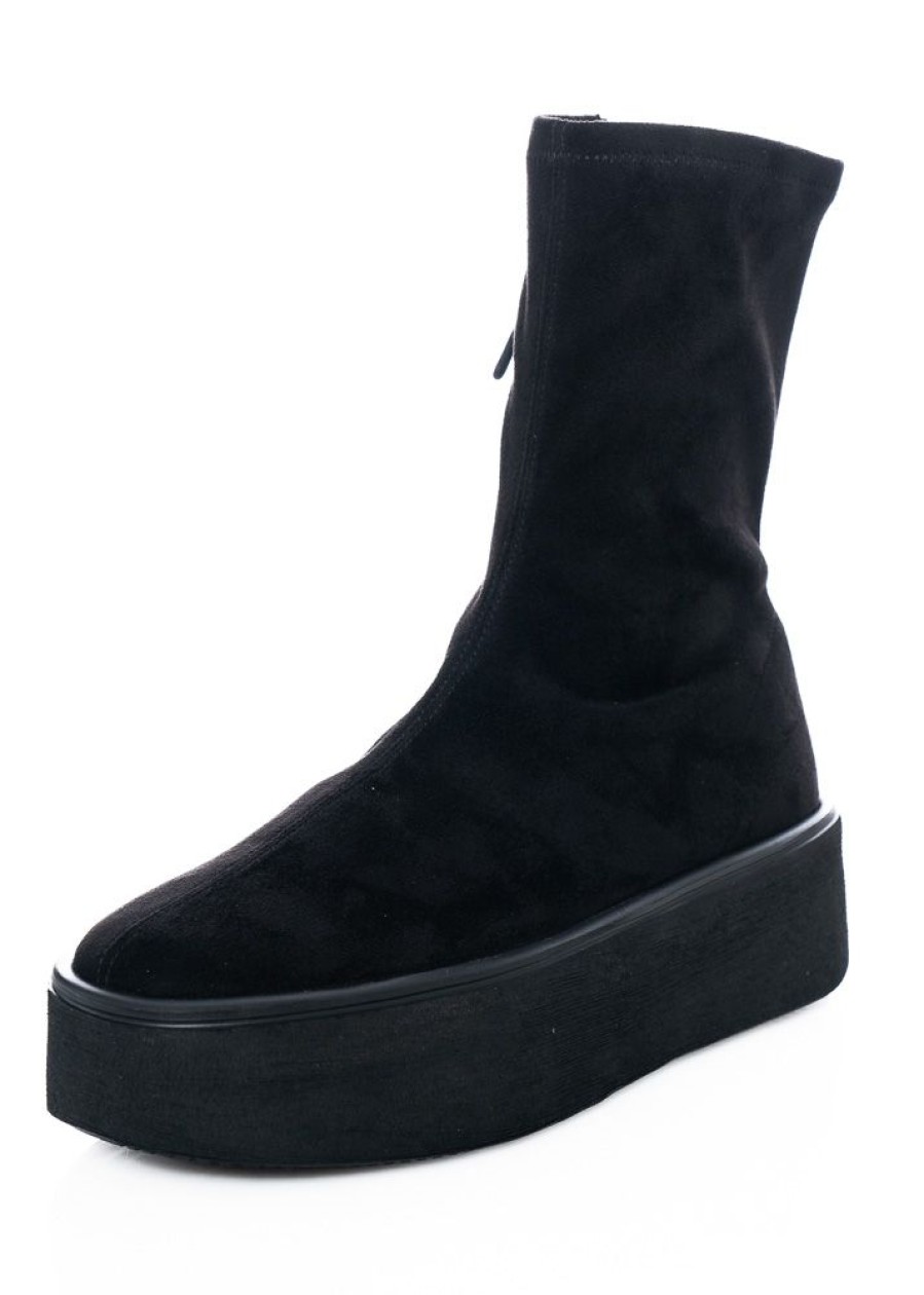 PURO Puro, Vegane Stiefelette Aus Veloursstretch Hot