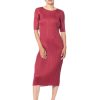 PLEATS PLEASE ISSEY MIYAKE Pleats Please Issey Miyake, Komfortables Kleid May In Bordeaux Hot