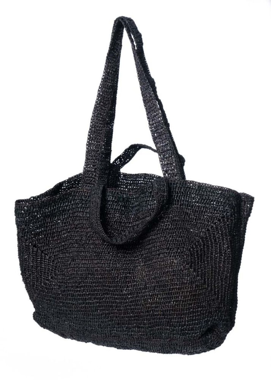 RUNDHOLZ Rundholz, Voluminose Shopper-Tasche Aus Raffiabast 1241542515 Black Clearance