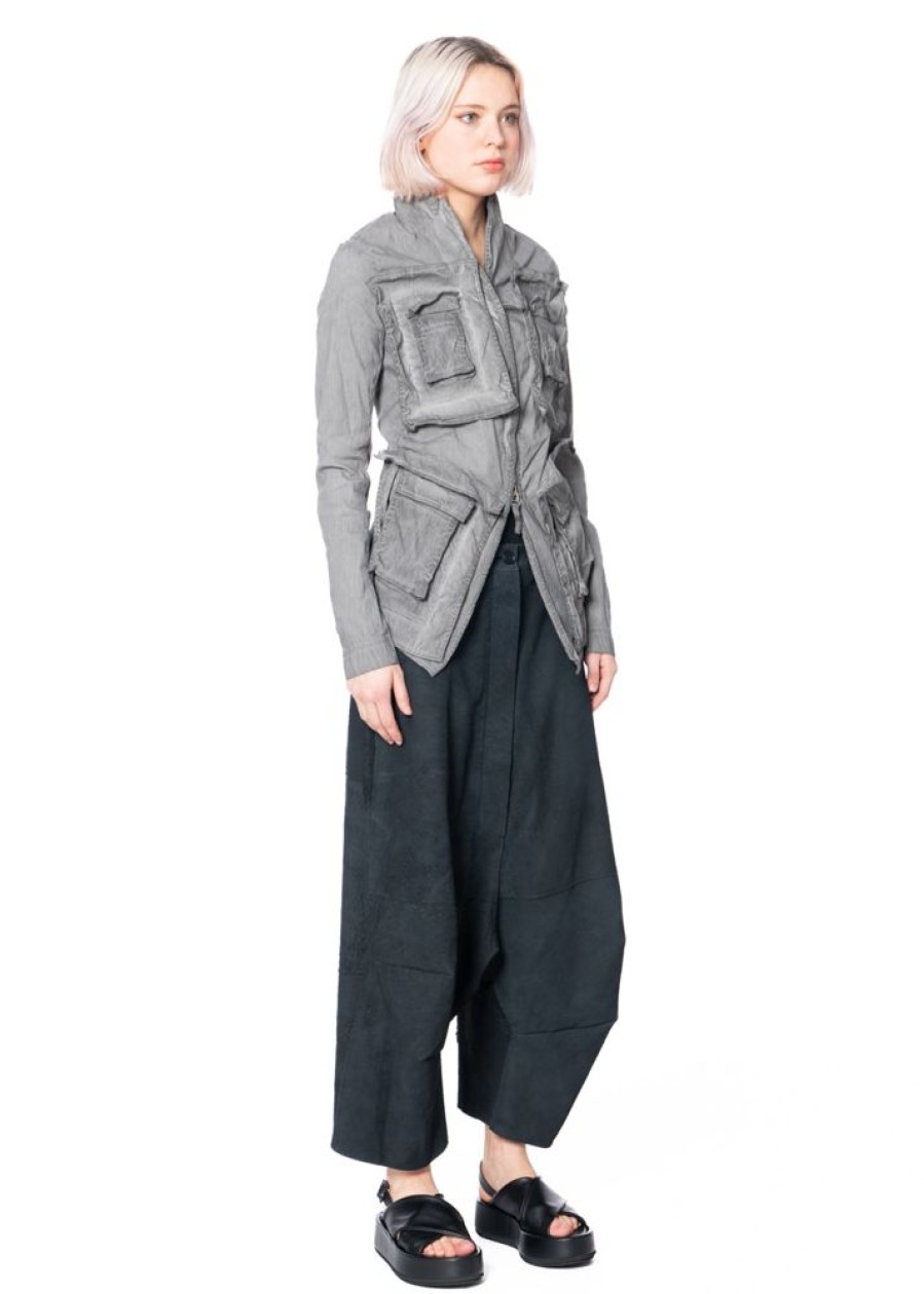 RUNDHOLZ DIP Rundholz Dip, Hose Mit Tiefem Schritt Aus Weichem Lammleder 1242490102 Black Best