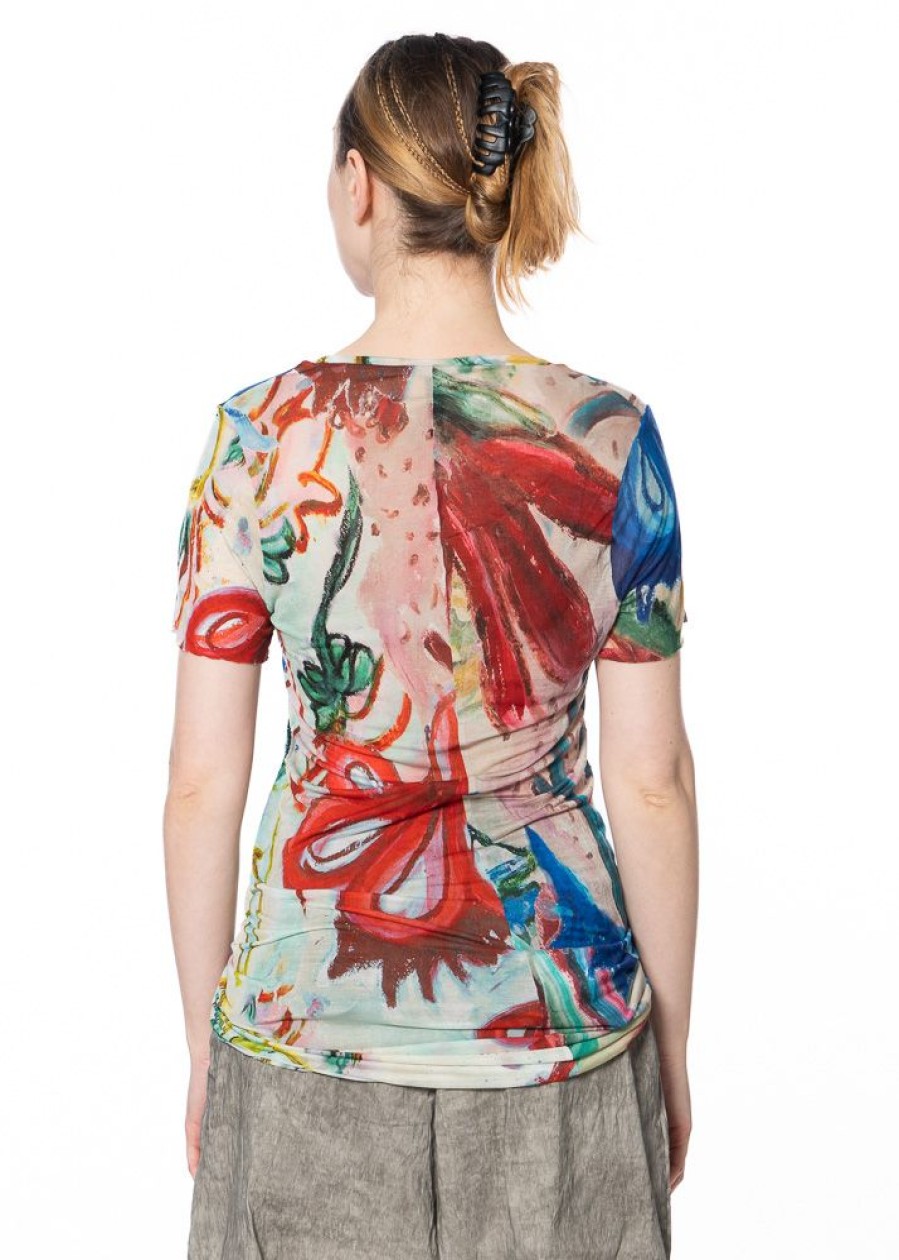 RUNDHOLZ Rundholz, Bedrucktes T-Shirt Mit Kunstvollem Blumenprint 1241620512 Online