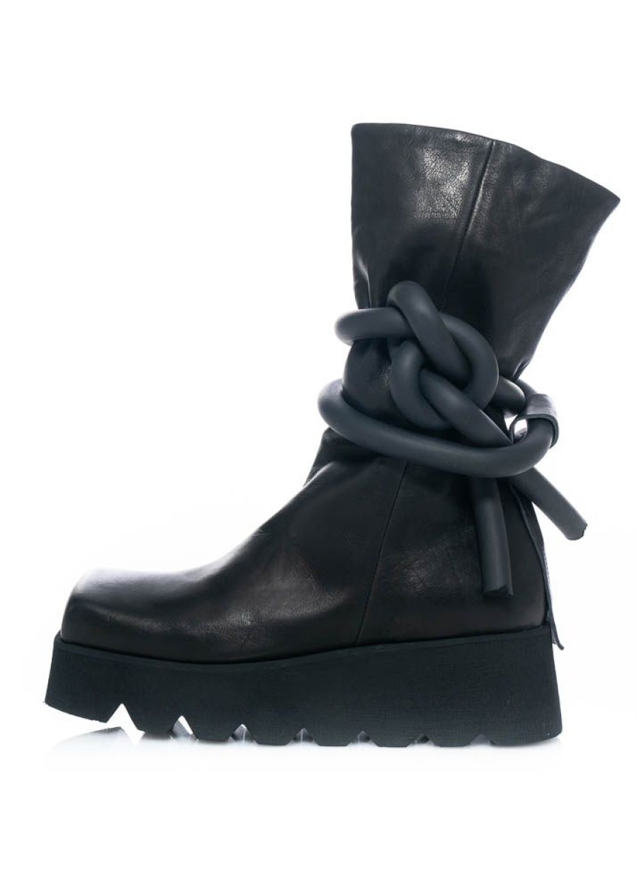 PURO Puro, Stylisher Stiefel Aus Kalbsleder 2 The Max Black Online