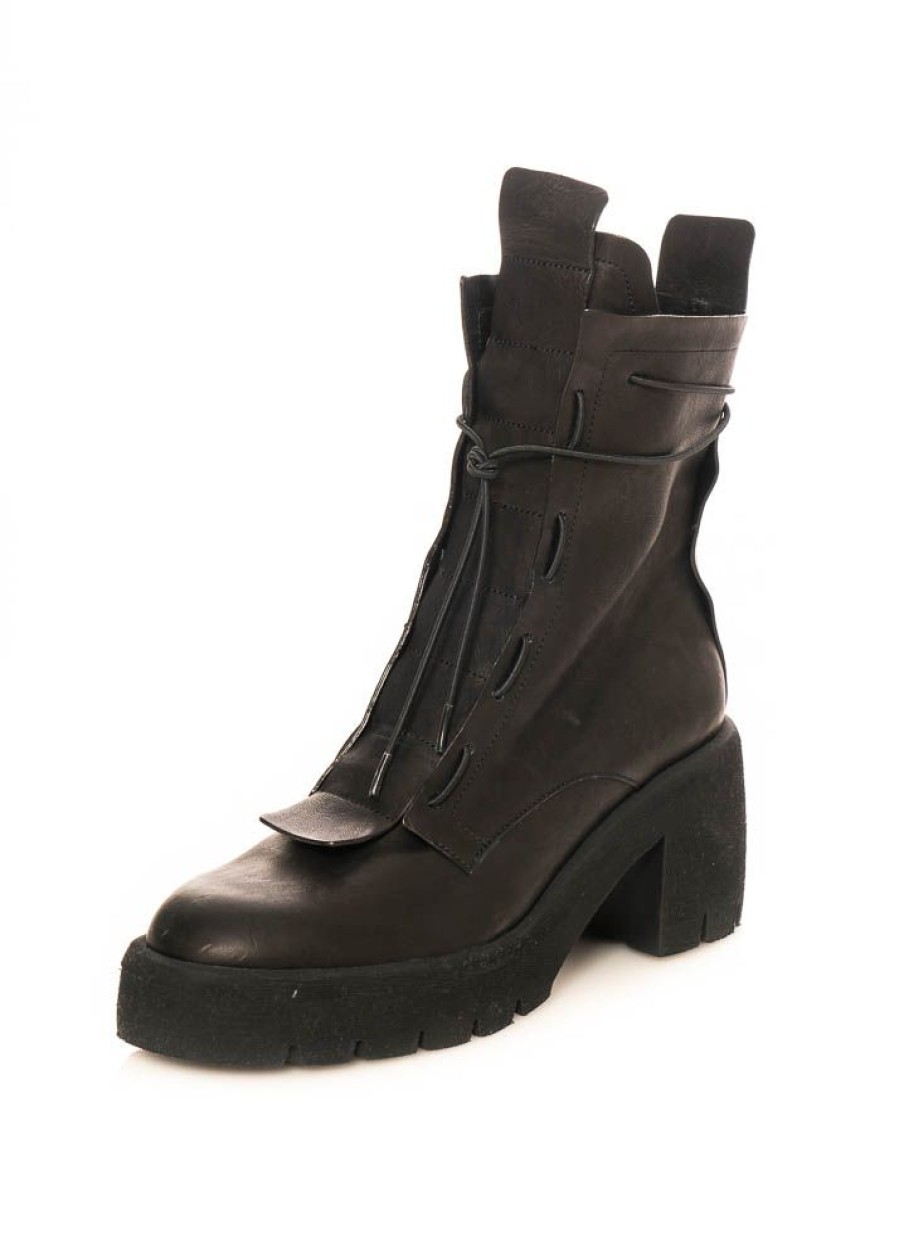 PURO Puro, Stiefelette Mit Blockabsatz Aus Kalbsleder New You Clearance