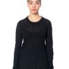 RUNDHOLZ Rundholz, Baumwollshirt Mit Geschichtetem Seidenausschnitt 1241180502 Black Wholesale