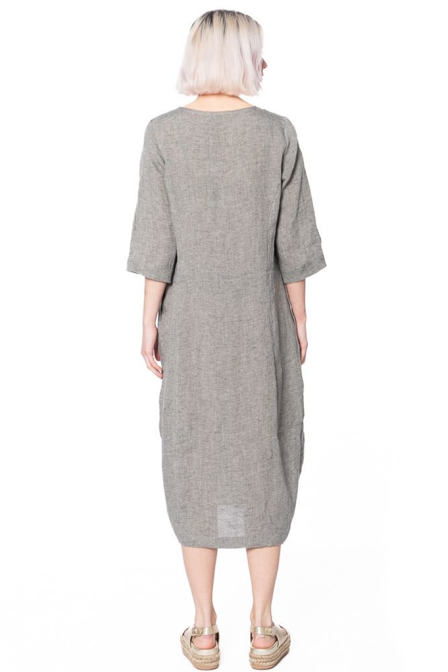 YUKAI Yukai, Minimalistisches Sommerkleid Aus Leinen Mit Armeln Wholesale